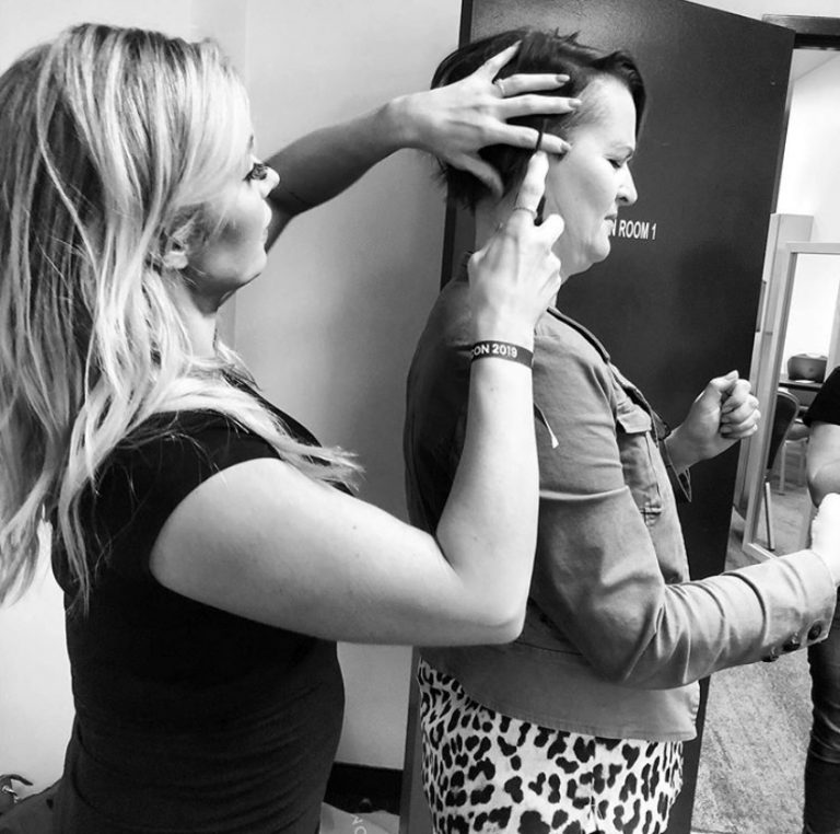 professional hair and makeup at an event in australia