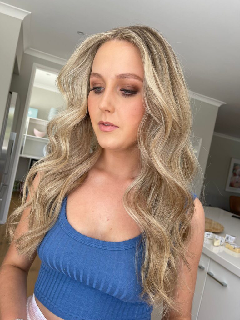 long hair and makeup